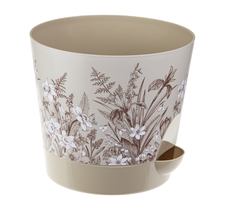 Кашпо для цветов Ника Деко (1.6)  с прикорневым поддоном.